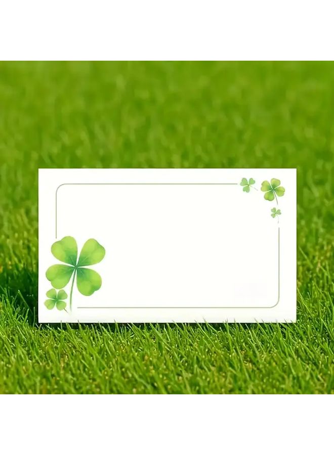 Lucky Clover Greeting Card Set 20pcs Heart Shaped Minimalist Cards For All Occasions - Image 5